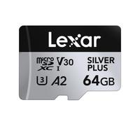 Lexar Professional Silver Plus Carte mémoire microSDXC UHS-I Card 64 Go