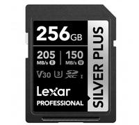 Lexar Carte SDXC Professional Silver Plus 256 Go UHS-I U3 A2 1066x R205/W150 4K