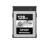 Lexar Professional Silver Series Carte CFexpress 128Go, Carte CFe de Type B jusqu'à 1750Mo/s en Lecture, adopte PCIe Gen3x2, Carte mémoire CF Compatible avec Les Reflex numériques (LCXEXSL128G-RNENG)