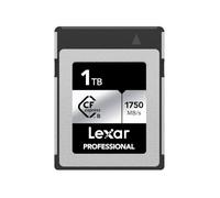 Lexar Professional Silver Series Carte CFexpress 1To, Carte CFe de Type B jusqu'à 1750Mo/s en Lecture, adopte PCIe Gen3x2, Carte mémoire CF Compatible avec Les Reflex numériques (LCXEXSL001T-RNENG)