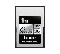Lexar Professional Silver Series CFexpress 4.0 Type A 1 to | Jusqu'à 1750 Mo/s en lecture, VPG200, Carte mémoire vidéo CF 8K, Compatible avec appareils photo Sony Alpha et Sony FX