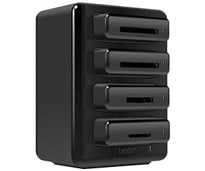 Lexar Professional Workflow HR1 Hub 4 baies pour lecteurs de cartes et unités de stockage USB 3.0
