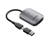 Lexar RW515 CFexpress Type A Lecteur de Carte, jusqu'à 900 Mo/s, USB 3.2 Gen 2 Lecteur de Carte Mémoire CFe Type A, Lecteur de Carte CF avec Câble USB-C/Adaptateur USB-C vers USB-A (LRW515U-RNHNG)