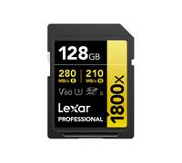 LEXAR Carte SDXC 128GB Professional UHS-II (1800x) V60 Gold