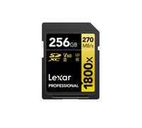 Lexar Carte mémoire SDXC Professional UHS-II 1800x 256 Go (270 Mb/s)