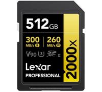 Lexar - SDXC 512 Go V2 Professional UHS-II 2000x V90