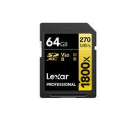 Lexar - SDXC 64 Go Professional UHS-II 1800x (270Mb/s)