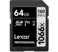Lexar SDXC Card 64Go / GB Professional 1066x UHS-I V30 U3