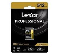 lexar sdxc pro gold 512 g v 60 Noir