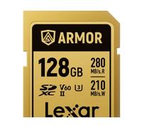 Carte SDXC Pro Gold Series ARMOR UHS-II 128Go IP68 R280/W210 Gold G