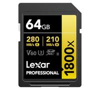 Carte mémoire SD Lexar SDXC 64 Go Noir et Jaune Noir et jaune G