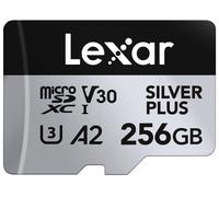 Lexar Silver Plus Micro SD-kaart, 256 GB, Microsdxc TF-kaart tot 205 MB/s lezen,