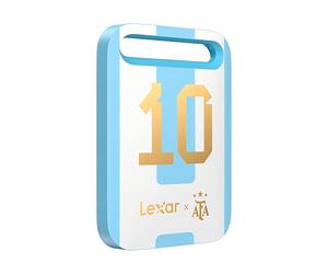 Lexar SL260 Air SSD Portable 1To, édition AFA Championnat du Monde d'Argentine, USB 3.2 Gen 1 jusqu'à 400 Mo/s écriture, Ultra-Compact et léger, Compatible iPhone 17, Android, iPad, PC et Mac.