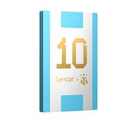 Lexar SL500 SSD Portable 1To, Édition AFA, co-Branding Championnat du Monde d'Argentine, Jusqu’à 2000 Mo/s en Lecture, 1800 Mo/s en écriture, USB 3.2 Gen 2x2,boîtier métallique Fin et résistant