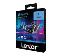 Lexar SSD interne PLAY X PCIe Gen4x4 1 To Vitesse de lecture maximale 7400 Mo/s Vitesse d'écriture 6400 Mo/s M.2 2230 M.2 2280 Support LNMPLYX001T-RNNNG