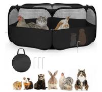 LEXASTLE Tente de jeu robuste pour petits animaux : fond imperméable et housse en maille pour poulet, couveuse, lapin, chaton, cochon d'Inde, rat, hamster, chinchilla, hérisson, furet pliable pour