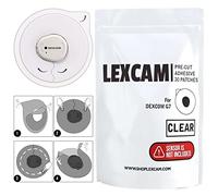 Lexcam Lot de 30 patchs adhésifs prédécoupés pour Dexcom G7, Stelo, imperméables et transparents, pour surveillance continue de la glycémie, capteur non inclus.