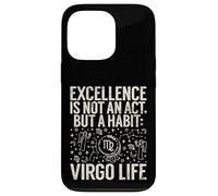 L'excellence n'est Pas Un Acte mais Une Habitude Vierge Vie Vierge Vierge Coque pour iPhone 13 Pro