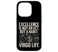 L'excellence n'est Pas Un Acte mais Une Habitude Vierge Vie Vierge Vierge Coque pour iPhone 14 Pro