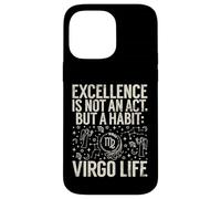 L'excellence n'est Pas Un Acte mais Une Habitude Vierge Vie Vierge Vierge Coque pour iPhone 14 Pro Max