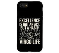 L'excellence n'est Pas Un Acte mais Une Habitude Vierge Vie Vierge Vierge Coque pour iPhone SE (2020) / 7/8