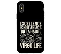 L'excellence n'est Pas Un Acte mais Une Habitude Vierge Vie Vierge Vierge Coque pour iPhone X/XS