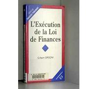 L'exécution de la loi de finances