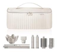 Lexeeco Étui de transport de voyage pour sèche-cheveux Shark Flexstyle Dyson Airwrap Brosse Accessoires Cheveux Outils Sac de rangement pour sèche-cheveux Revlon Organisateur de coiffeur (Beige)