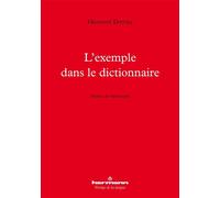 L'exemple dans le dictionnaire - Giovanni Dotoli - Hermann - broché - Essai