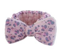 LEXI Bandeau de maquillage rose léopard extra doux vintage