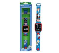 Lexibook Montre digitale LED Schtroumpfs Bleu TU