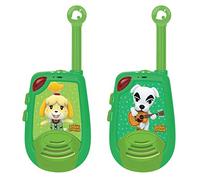 Lexibook, Animal Crossing, Talkies-Walkies numériques portée 2 km, Fonction Morse Lumineux, Clip Ceinture, à Piles, Vert, TW25AC