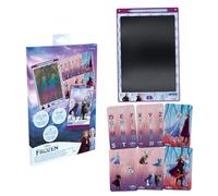Lexibook, Ardoise Magique La Reine des Neiges, Jouet Artistique et créatif pour Filles et garçons, Format A4 avec Dessins Multicolores, Violet/Bleu, CRT10FZLXB
