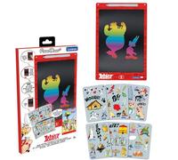 Lexibook, Astérix, Ardoise Magique, Jouet Artistique et créatif pour Filles et garçons, Dessins Multicolores, Écran 28 cm, Inclut 1 Stylet et 6 pochoirs, Rouge, CRT10AX