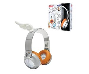Lexibook, Astérix, Casque Lumineux Pliable Bluetooth® et Filaire avec Un Design 3D de l’Univers Astérix avec limitation du Volume, Silver White, HPBT015AXLXB