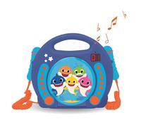 Lexibook Baby Shark Nickelodeon -Lettore CD Karaoke con 2 microfoni integrati, F