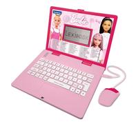 LEXIBOOK, Barbie JC598BBi4 Ordinateur éducatif bilingue Portugais/Anglais, Brinquedo pour crianças COM 124 activités et Jeux de linguagem, écrit, mathématique, logique, Musique, Rose,