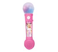 Lexibook, Barbie, Microphone lumineux pour enfants, jeu jouet musical, haut-parleur intégré, effets