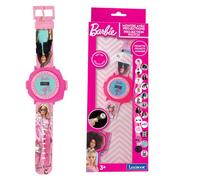 Lexibook - Barbie Montre Bracelet Ajustable écran Digital avec 20 Projections de l'univers Barbie - pour Enfant - DMW050BBLXB