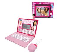 Lexibook, Barbie, Ordinateur Portable éducatif et bilingue français/néerlandais, Jouet pour Enfants avec 124 activités pour Apprendre, Jouer et écouter de la Musique, Rose, JC598BBi10
