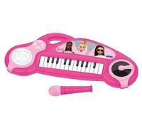 Lexibook, Barbie Piano Électronique, K704BB | Effets lumineux, Microphone, Enceinte intégrée, Lecteur DJ, Mélodies de démo