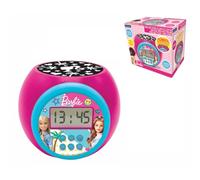 Lexibook Réveil-projecteur Barbie – Alarme Snooze, Veilleuse min., Écran LCD, Piles RL977BB