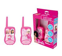 Lexibook - Barbie Talkies-Walkies 200m, Jeu de Communication pour Enfant, 2 canaux de Communication, Clip Ceinture, Rose, TW12BBLXB
