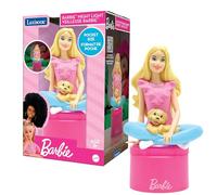 Lexibook Veilleuse de poche LED Barbie NLJ01BB – 3D, lumière douce, à piles, Rose