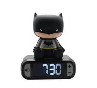 Lexibook – Réveil veilleuse digital Batman – 3D lumineux et sonore – Noir Enfant