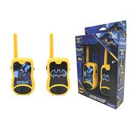 Lexibook - Batman Talkies-Walkies, Jeu de Communication pour Enfants, 2 canaux, Clip Ceinture, à Piles, Noir/Jaune, TW12BATLXB