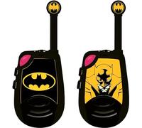 Lexibook, Batman, Talkies-walkies numériques portée 2 km, Fonction morse lumineux, Clip ceinture, à piles, Noir/jaune, TW25BAT