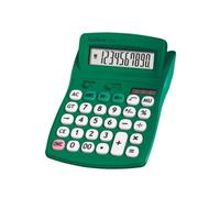 Lexibook - Calculatrice de Bureau FRUITIES® avec écran inclinable, 10 Chiffres, Fonctions Basiques et avancées, Larges Touches, Solaire et à Piles, Verte, C210BLXB