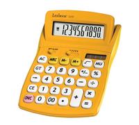 Lexibook - Calculatrice de Bureau FRUITIES® avec écran inclinable, 10 Chiffres, Fonctions Basiques et avancées, Larges Touches, Solaire et à Piles, Jaune, C210D