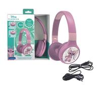 LEXIBOOK - Casque 2 en 1 Bluetooth® et Filaire confortable et pliable pour enfants avec limitation de son - Angel